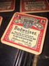 VINTAGE BUDWEISER  COASTERS 12 Total! Beechwood Aged!