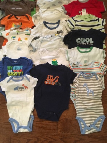 40 Piece Baby Onesie Lot Euc 3 Months 3-6 Months Carters Gerber