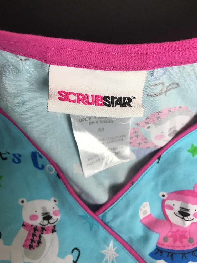 Womens V-Neck  ScrubStar Top size Medium