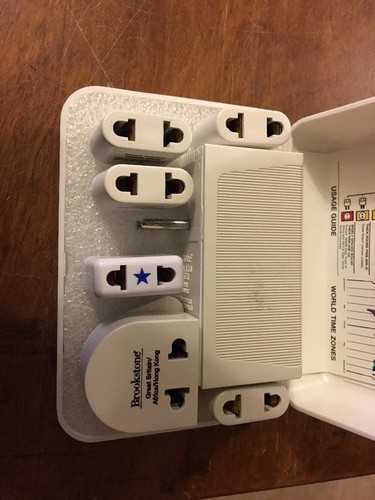 Brookstone Deluxe International Electricity Dual Converter Travel Set