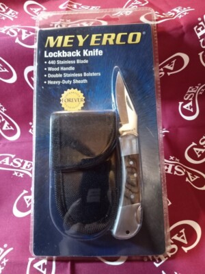 Meyerco Lockback Pocket Knife with sheath
