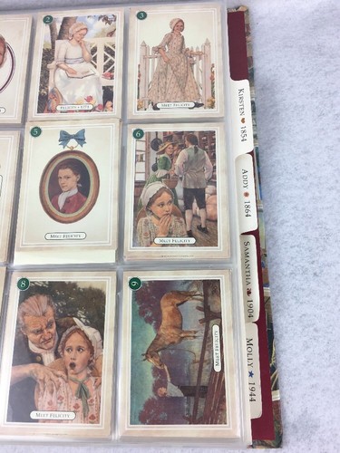American Girl Doll Trading Card Album Binder Includes 250 Cards Preowned M378