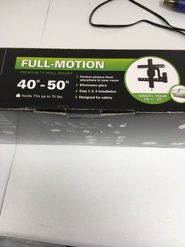 SANUS Full Motion Premium TV Wall Mount Model VMF518-B1