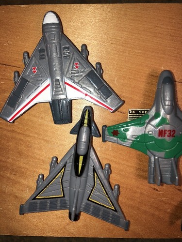USAF Fighter Jets Planes Plastic Toy / Cake Toppers Collectibles Set 5- 2.5 - 3”