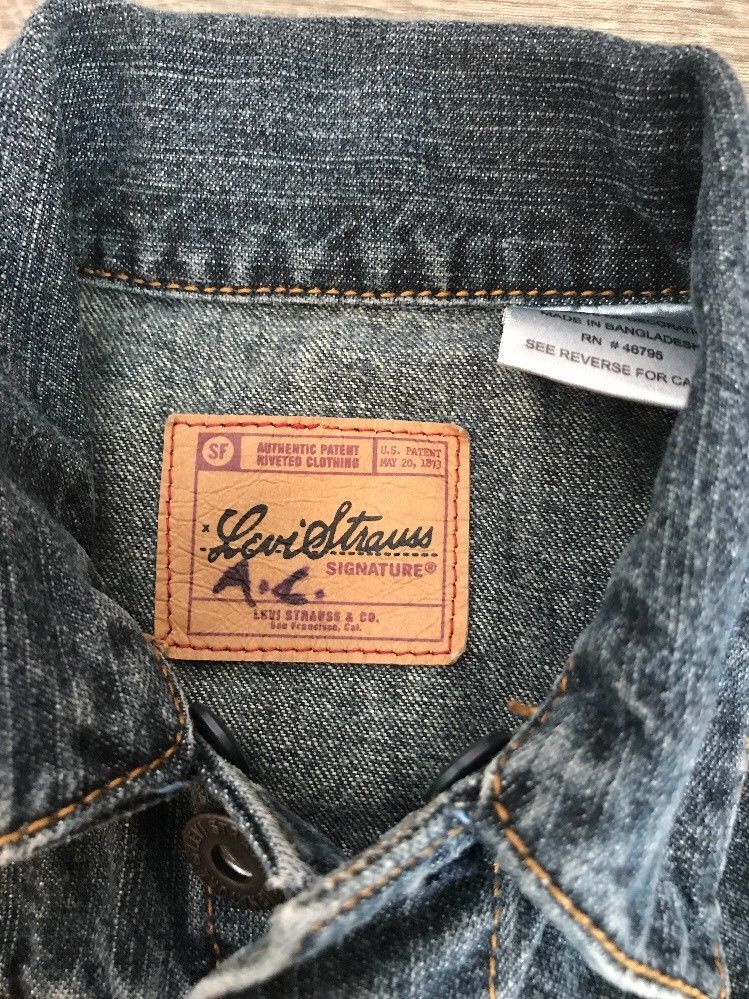 Levi Strauss Blue Jean Button Jacket Unisex Size 3t