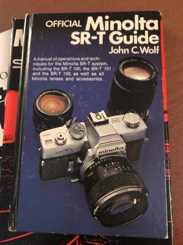 Lot Of 3 Vintage Camera Photograpy Books Minolta SR-T