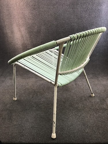Mid Century Modern Ames Aire String Patio Lounge Hoop Chair