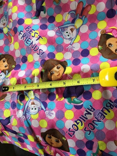 NEW 3 YD Dora the Explorer Best Friends Boots Dot One Hip Explorer Cotton Fabric