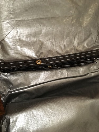 6' x 40' Poly Z Silver Black Tarp 18