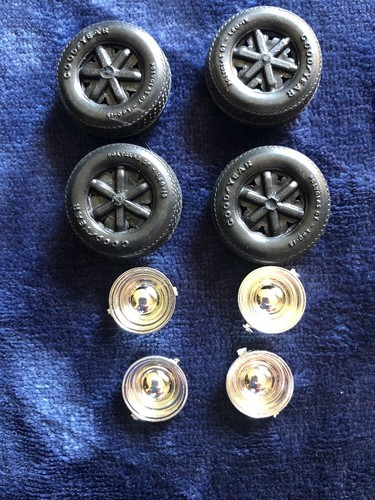 AMT/ERTL '53 FORD TRUCK JUNKYARD PARTS #6487- CUSTOM RIMS&TIRES ONLY- NEW PARTS!