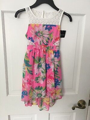 NWT Holiday Edition Girl`s Dress Size 4 / 5 Mostly Pink Floral