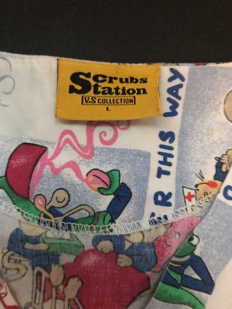 Scrub Station  Womens MEDICAL SCRUB Sz Large