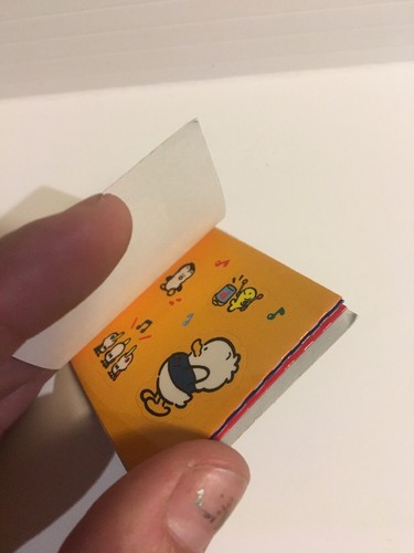 RARE Vintage Sanrio Pekkle Duck Mini Sticker Book 1995 NEW Perfect Stickers