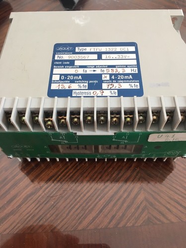 Jaquet FTFW 1322  DC1 Transducer