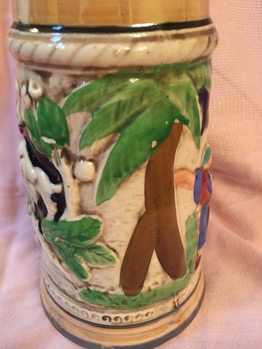 Vintage Wales Beer Stein Made In Japan Ceramic