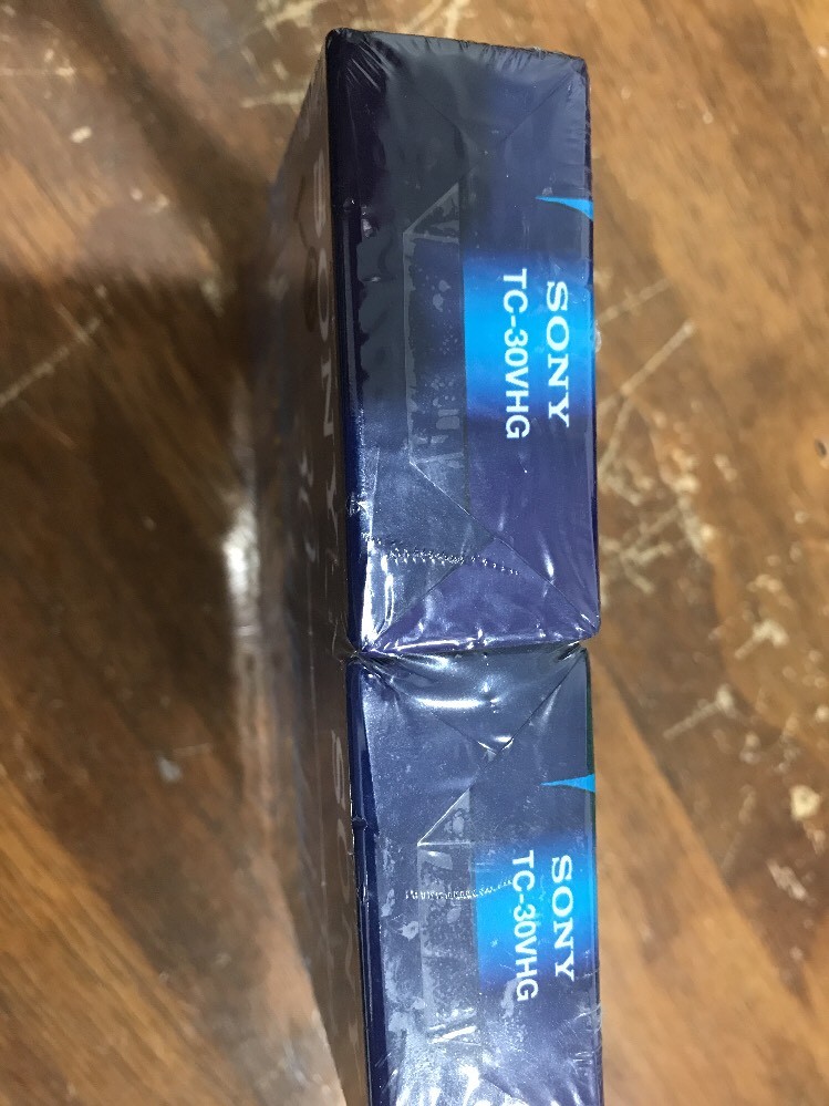 Sony VHS-C Premium Grade 30 min Camcorder Videocassette 2 packs OF 2  NIP