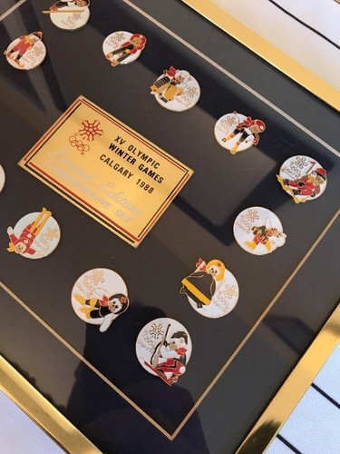 XV Olympic Games Calgary 1988 Limited Edition Commemorative Pin Set w/ COA