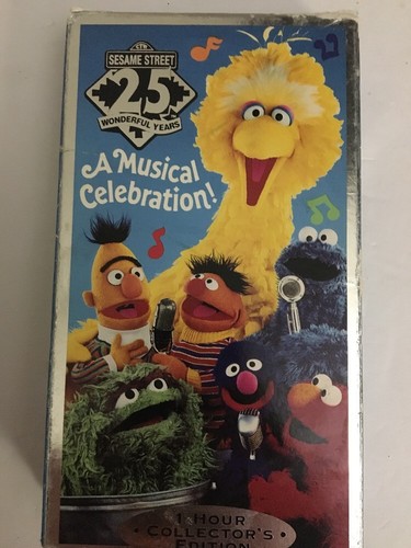 Sesame Street's 25th Birthday:A Musical Celebration(VHS,1993) RARE-SHIPS N  24HRS