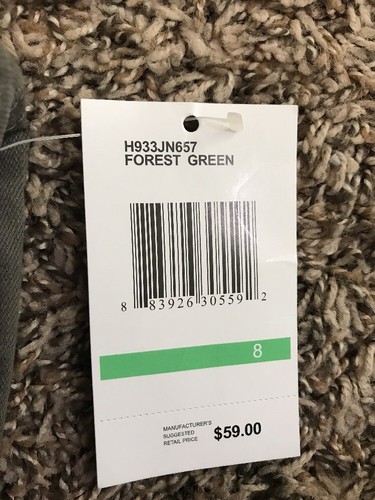 Hudson NEW Kids Girls Size 8 Forest Green Straight Leg Jean (y32)