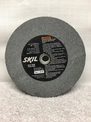 40A441 NEW Skil 6 Inch 60 Grit Grinding Stone Wheel Fits 12quot Arbor