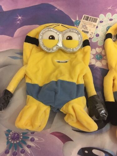 Build A Bear Workshop Minions Dave Jerry Mit 2 Latzhosen UNBEFÜLLT NEU