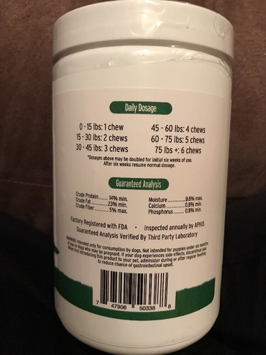 Doggie Dailies Glucosamine for Dogs 225 Soft Chews Advanced Hip & Joint Suppleme