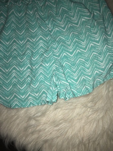 Simply Styled By Sears Girls Chevron Lace Shorts Romper 10 12 M B7