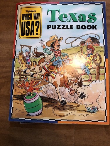 Highlights WHICH WAY USA? Puzzle Book 39 States w/Maps