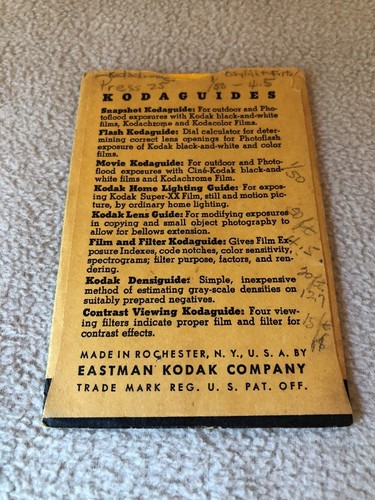 Kodak Flash Kodaguide Dial Calculator Wheel