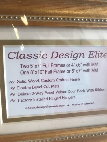 Vintage Wooden Photo Picture Frames Set of 3 Custom Crafted Finish (Wedding)