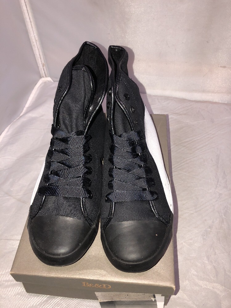 Be&D Maison Dumain  Women's High Top Black and White Size 10