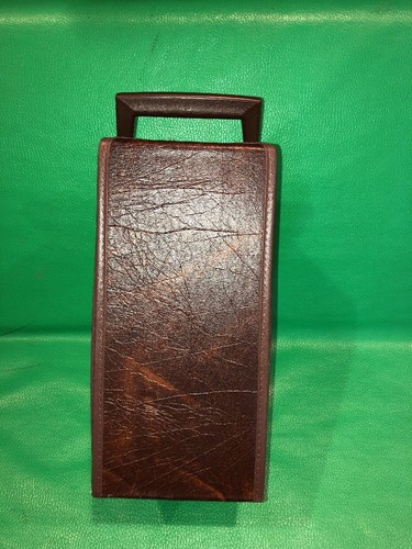 Vtg Marsand Industries 24 Cassette Carrying Case Portable Storage Brown Vinyl