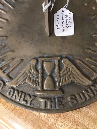 Vintage Solid Brass Sun Dial 