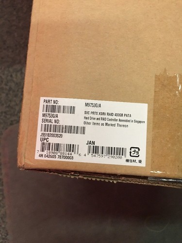 Apple AppleCare service parts kit for Xserve Raid 400 GB drive module M9753G / A