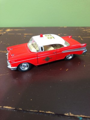 1957 Red Chevrolet Bel Air Kinsmart 1/40 Kinoy Die-casting Mfy 2009 Toy Car