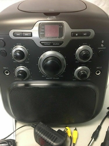 iLive Karaoke System IJB585B  with Water Light Speakers READ
