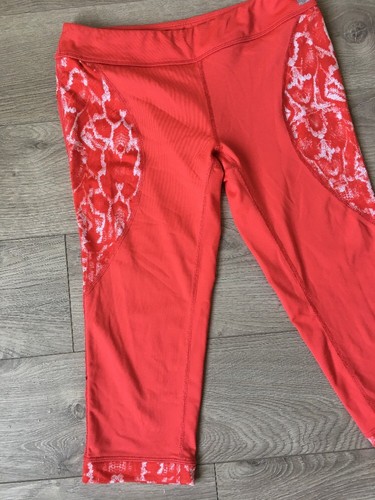 Zella Girl Orange Capri Workout Leggings Sz XL