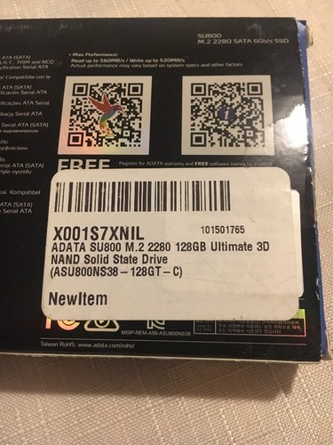 ADATA SU800 M.2 2280 128GB 3D NAND Solid State Drive