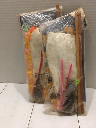 Rare Fibre Craft Country Maid Feather Duster Kit Lot Of 2 New In Package