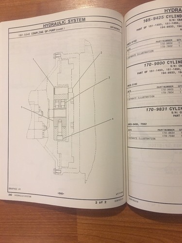 Caterpillar CAT 312C & 312C L Excavators Parts Manual  SEBP3833 CBA FDS