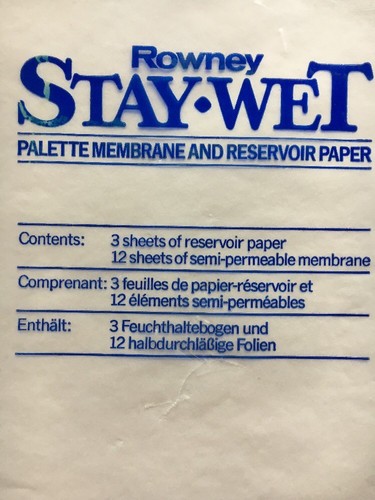 Daler Rowney Stay Wet Palette Membrane Reservoir Paper Ref: CSP101