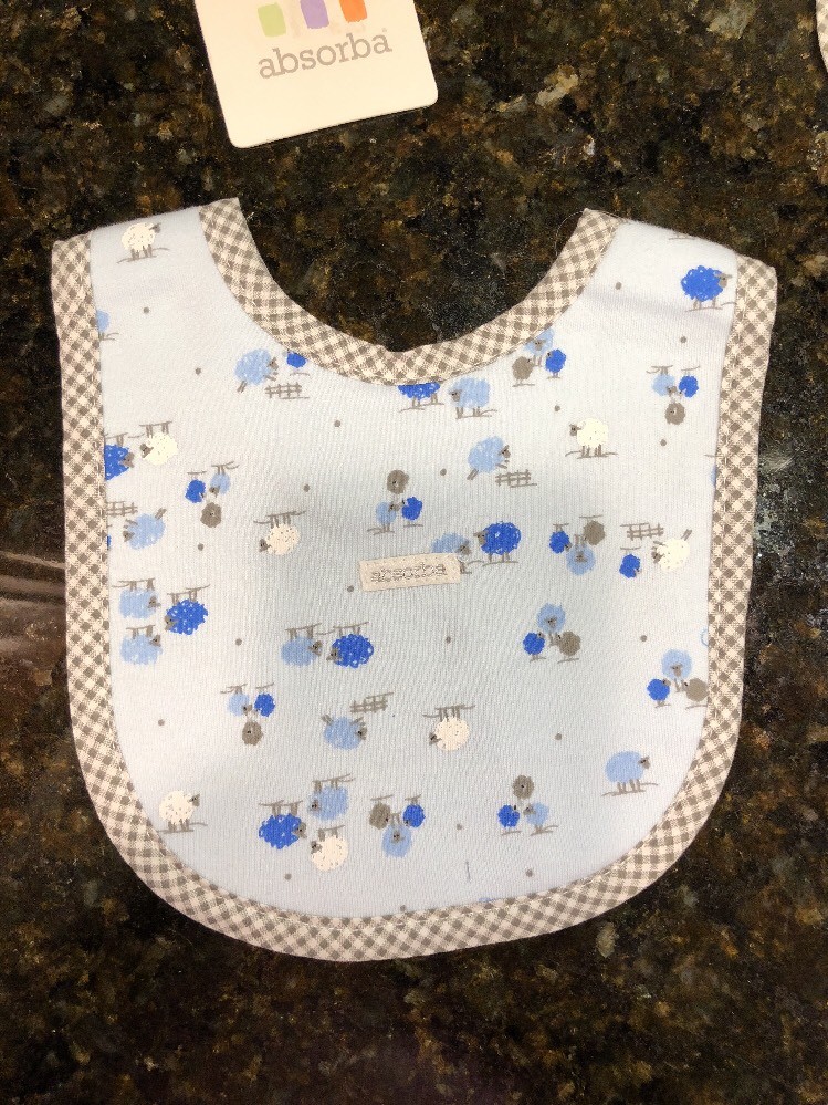 3 ADORABLE ABSORBA BABY BIBS