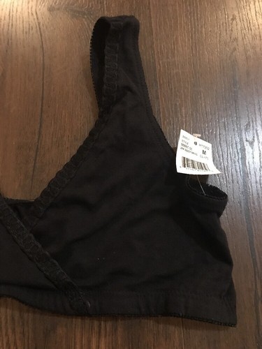 NWT Motherhood Maternity Black Nursing Comfort Easy Breastfeeding Sleep Bra