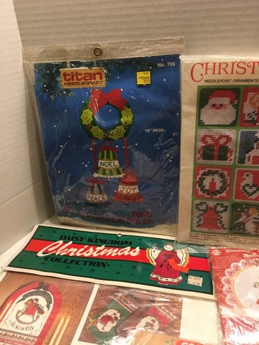 LOT Of 11 CROSS STITCH SEALED KITS CHRISTMAS VINTAGE