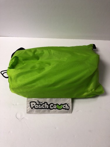 The Official Pouch Couch As Seen On TV Inflatable Air Lounger, Green