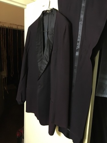 1960's/1970's Vintage Tux Men's Suit; Purple color; Pimp; Mod Funky