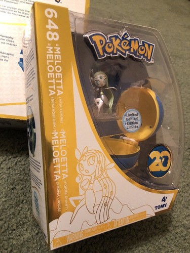 Pokemon 20Th Anniversary Quick Ball Action Figure Meloetta Toy