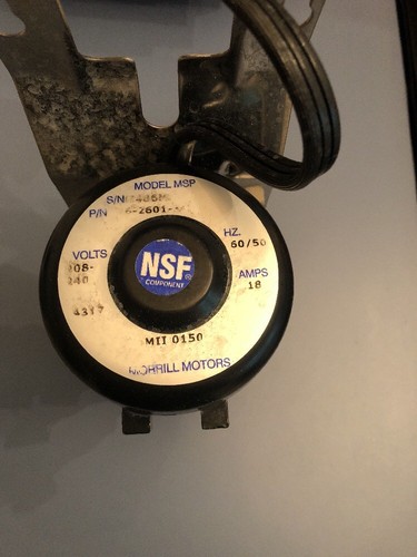 Manitowoc Water Pump, 208/240 VAC P/N 76-2601-3 Great Working Condition!