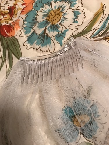 Wilton Rolled Edge Single Layer Bridal Veil 31
