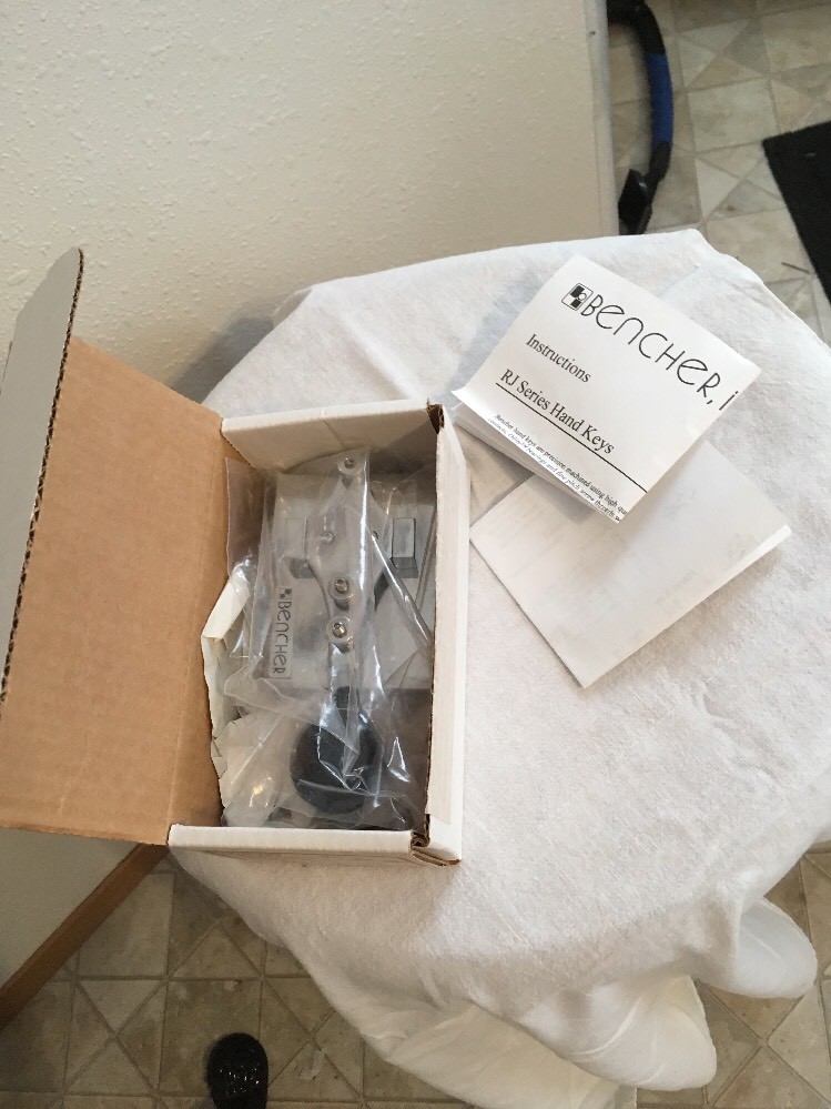 BENCHER RJ-2 - HAND MORSE CODE CW KEY - CHROME BASE - Never Used